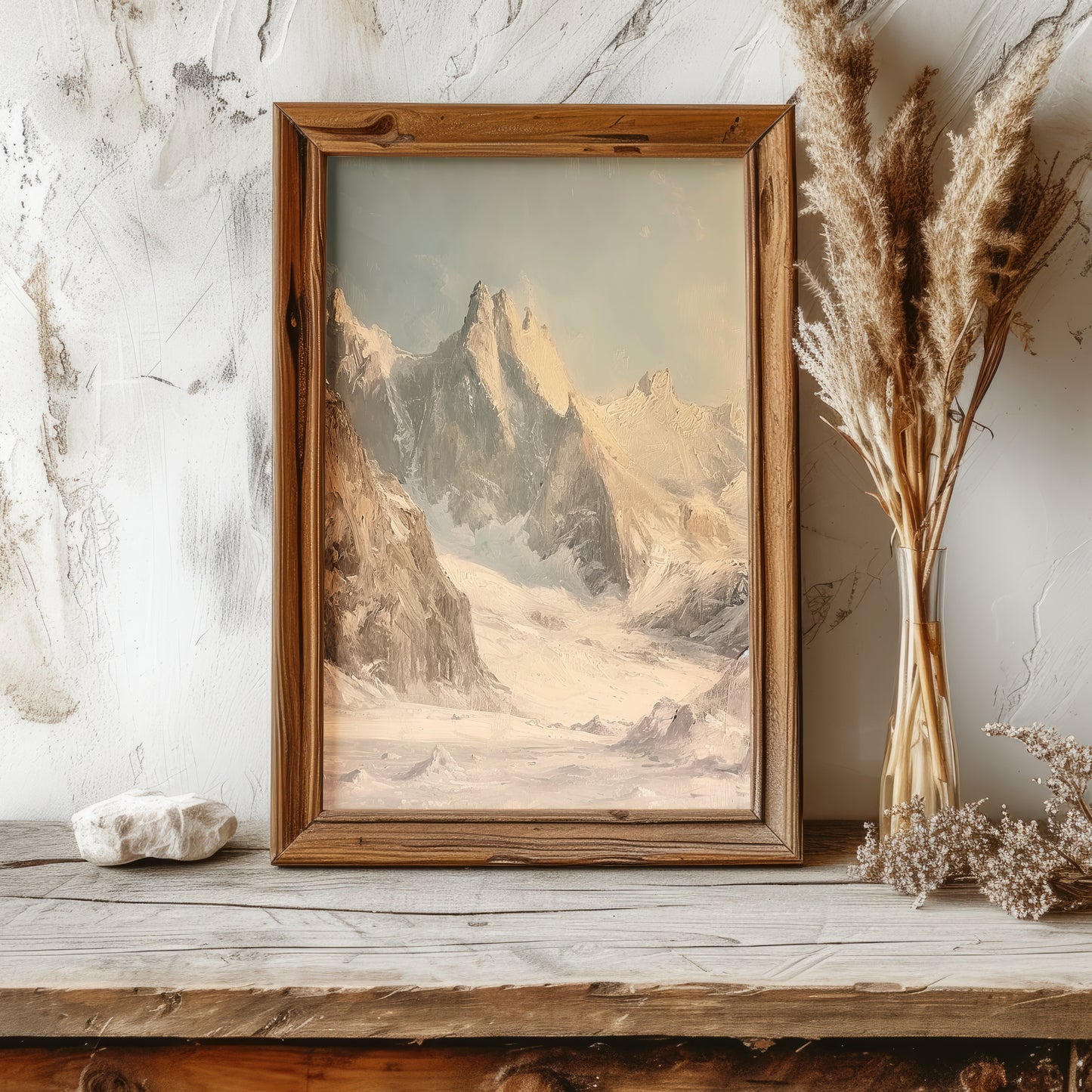 Snowy Summit DIGITAL Art | PRINTABLE Digital Download