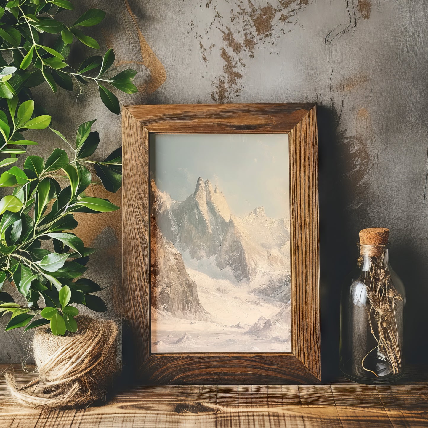 Snowy Summit DIGITAL Art | PRINTABLE Digital Download