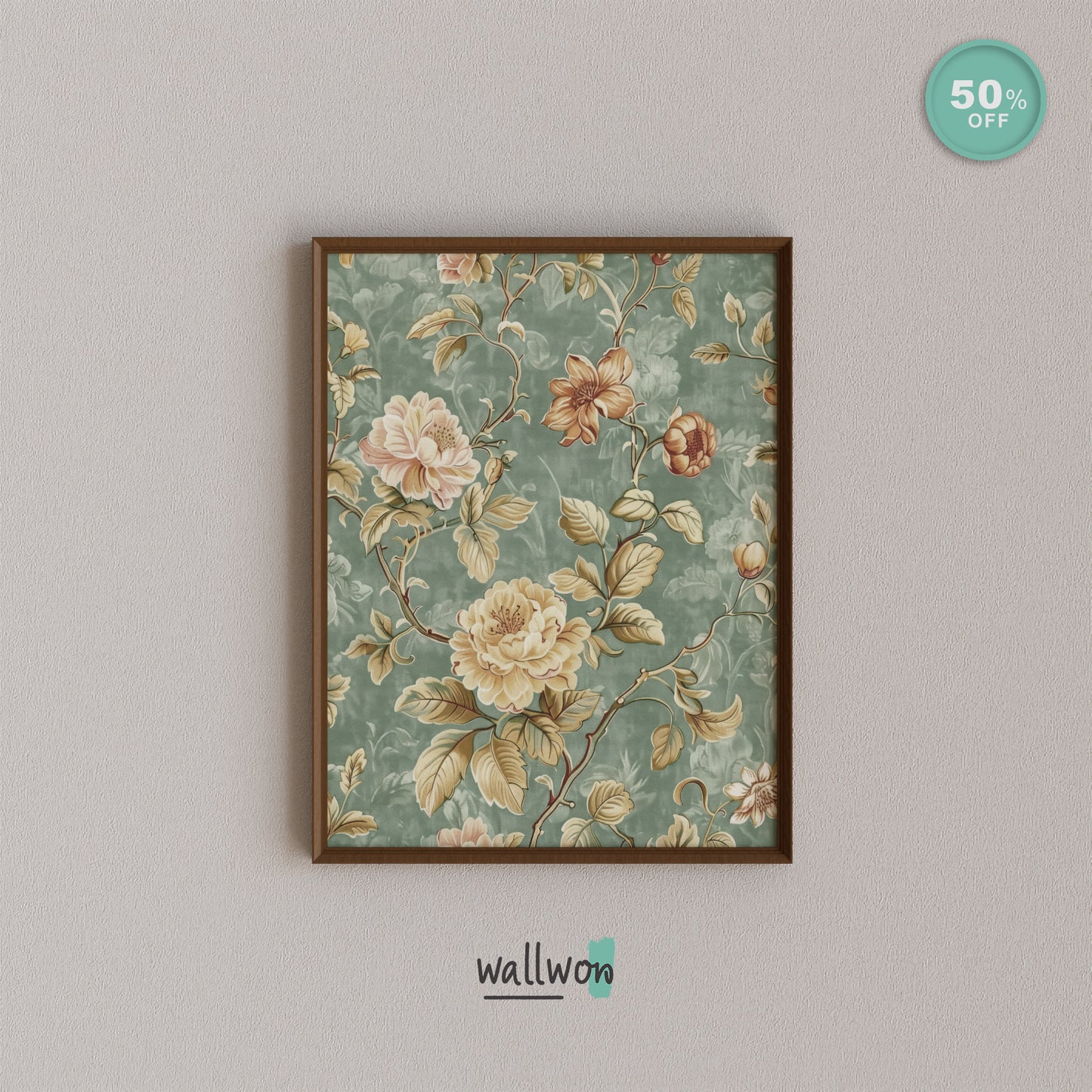 Set of 8 Printable Art | Vintage Collection in Warm Neutral Tones | Digital Downloads